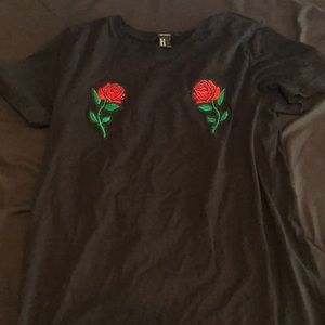 t-shirt with roses